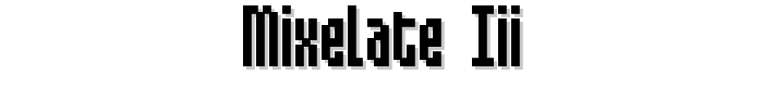 Mixelate III font